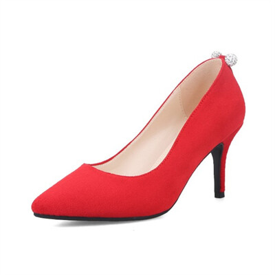 plus size 34-40 Women Pumps 2018 Pointed Toe Slip on Suede High Heels Wedding Shoes Woman Ladies Fashion Thin Heel Zapatos Mujer
plus size 34-40 Women Pumps 2018 Pointed Toe Slip on Suede High Heels Wedding Shoes Woman Ladies Fashion Thin Heel Zapatos Mujer