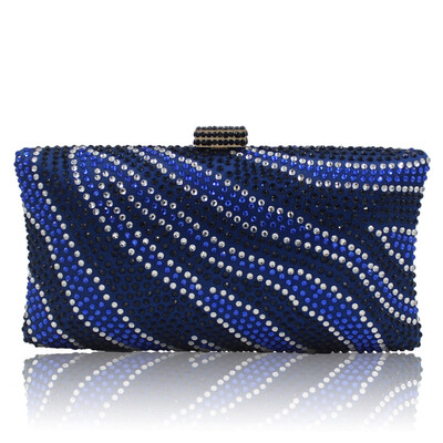 Milisente Brand Women Evening Bags Ladies Crystal Wedding Bag River Royal Blue Pattern Party Purses
Milisente Brand Women Evening Bags Ladies Crystal Wedding Bag River Royal Blue Pattern Party Purses