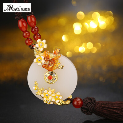 MRONOS Minos car pendant jewelry car rearview mirror jade enamel car hanging metal agate pendant to keep peace&happiness for years
MRONOS Minos car pendant jewelry car rearview mirror jade enamel car hanging metal agate pendant to keep peace&happiness for years