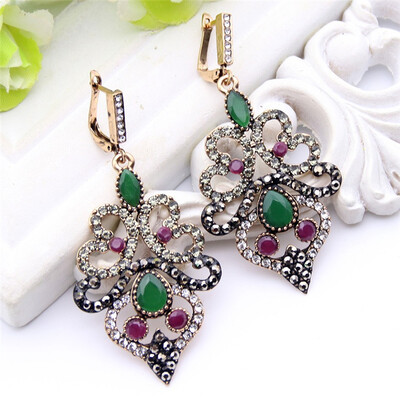 Ethnic Turkish Women Flower Resin Long Drop Hook Earring Antique Mellow Hollow Retro Arab India Bridal Banquet Vintage Jewelry
Ethnic Turkish Women Flower Resin Long Drop Hook Earring Antique Mellow Hollow Retro Arab India Bridal Banquet Vintage Jewelry