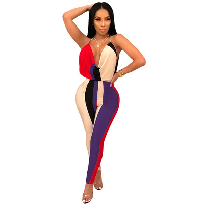 2018 High Street Low-cut Stripe Jumpsuit Romper Women Sexy Backless Mid-waist Playsuit Body Female Fashion Summer Beach Overalls
2018 High Street Low-cut Stripe Jumpsuit Romper Women Sexy Backless Mid-waist Playsuit Body Female Fashion Summer Beach Overalls
