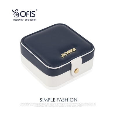 SOFIS small jewelry box jewelry box jewelry box jewelry storage box Korean simple jewelry box ring box dark blue
SOFIS small jewelry box jewelry box jewelry box jewelry storage box Korean simple jewelry box ring box dark blue