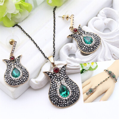 Gorgeous Turkey Tulip Flower Jewelry Sets For Women Antique Earring Necklace Matching Bangle&Ring Resin Rhinestone 3PCS Bijoux
Gorgeous Turkey Tulip Flower Jewelry Sets For Women Antique Earring Necklace Matching Bangle&Ring Resin Rhinestone 3PCS Bijoux