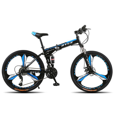 BYUEBIKE 26 inch double disc brake folding variable speed mountain bike cross country shock-absorbing bicycle for men&women
BYUEBIKE 26 inch double disc brake folding variable speed mountain bike cross country shock-absorbing bicycle for men&women