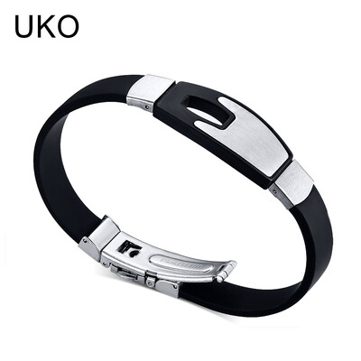 UKO Hollow Bracelet Men Jewelry Stainless Steel Silicone Chain Souvenirs&gifts for Male 21cm
UKO Hollow Bracelet Men Jewelry Stainless Steel Silicone Chain Souvenirs&gifts for Male 21cm