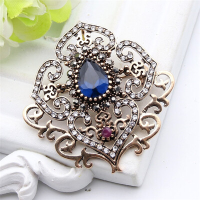 New Turkish Brooch Pendant Dual-Purpose Women Jewelry Antique Gold Color Rhinestone Flower Broches Brooches Ladies Lapel Pins
New Turkish Brooch Pendant Dual-Purpose Women Jewelry Antique Gold Color Rhinestone Flower Broches Brooches Ladies Lapel Pins