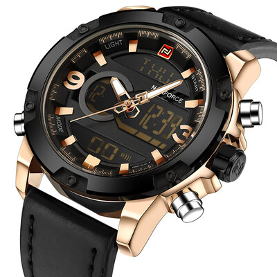 NAVIFORCE Luxury Men LED Sports Watches Mens Army Military Leather Strap Wrist Watch Quartz Clock Relogio Masculino
NAVIFORCE Luxury Men LED Sports Watches Mens Army Military Leather Strap Wrist Watch Quartz Clock Relogio Masculino