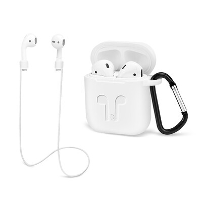 For AirPods Case Protective Silicone Cover&Earphone Sports Anti-lost Strap for Apple AirPods Charging Case Keychain
For AirPods Case Protective Silicone Cover&Earphone Sports Anti-lost Strap for Apple AirPods Charging Case Keychain