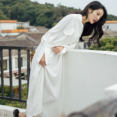 Wei Yaji shirt skirt spring long paragraph loose bat sleeves small fresh sunscreen seaside resort skirt super fairy dress
Wei Yaji shirt skirt spring long paragraph loose bat sleeves small fresh sunscreen seaside resort skirt super fairy dress