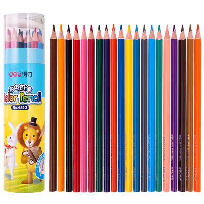 Deli deli 24 color student triangle color pencil student painting color lead set 6592
Deli deli 24 color student triangle color pencil student painting color lead set 6592