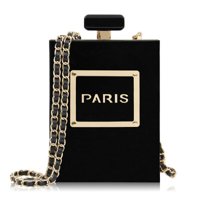 Milisente Women Clutch Purse Perfume Bottle Crossbody Bags Laides Black Acrylic Clutch Bag
Milisente Women Clutch Purse Perfume Bottle Crossbody Bags Laides Black Acrylic Clutch Bag