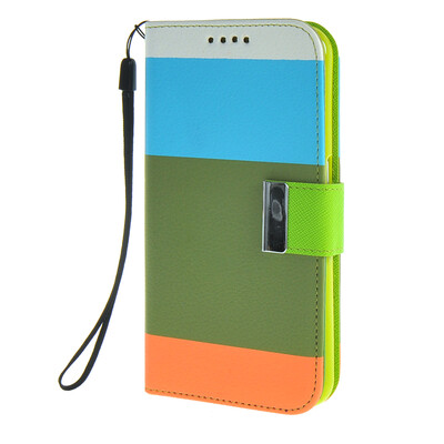 MOONCASE Case for Samsung Galaxy S6 Stripe spell color Flip Wallet Card Slot Stand Pouch Leather Cover
MOONCASE Case for Samsung Galaxy S6 Stripe spell color Flip Wallet Card Slot Stand Pouch Leather Cover