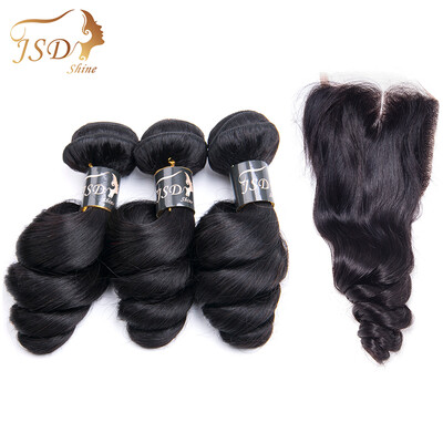 JSDshine Hair Indian Virgin Hair 3 Bundles with Closure Unprocessed 100 Human Hair Bundles with Lace Closure Indian Loose Wave
JSDshine Hair Indian Virgin Hair 3 Bundles with Closure Unprocessed 100 Human Hair Bundles with Lace Closure Indian Loose Wave