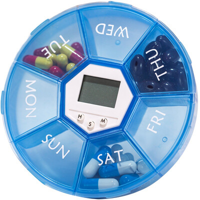 Gagarin smart medication reminder seven lattice electronic timing small kit portable old man medication reminders week kit kit blue
Gagarin smart medication reminder seven lattice electronic timing small kit portable old man medication reminders week kit kit blue