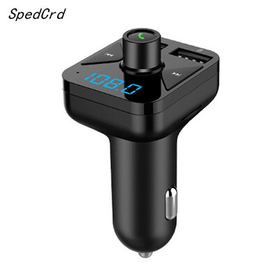 SpedCrd BT16 Bluetooth Car MP3 FM Transmitter Dual USB Charger Bluetooth music TF card U disk playback LED screen
SpedCrd BT16 Bluetooth Car MP3 FM Transmitter Dual USB Charger Bluetooth music TF card U disk playback LED screen