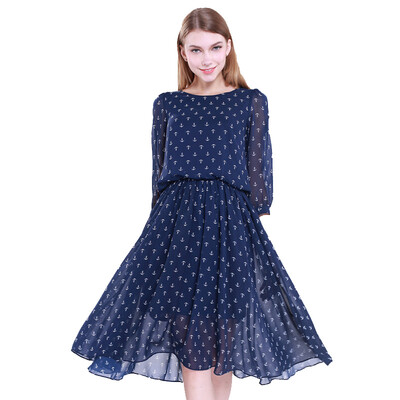 Autumn Women Dresses 2015 Print Dress Chiffon Dress Women Long Sleeve Slim A word Dress Section
Autumn Women Dresses 2015 Print Dress Chiffon Dress Women Long Sleeve Slim A word Dress Section