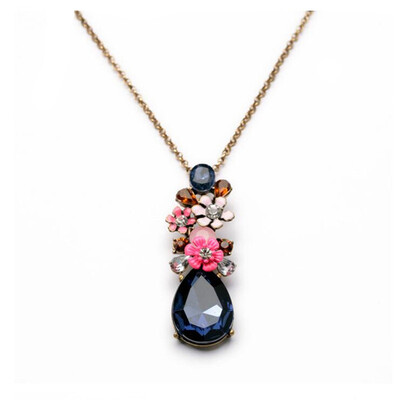 Aiyaya Flower America And Europen Style Elegant Waterdrop Multicolor Pendant Necklace Women Accessories
Aiyaya Flower America And Europen Style Elegant Waterdrop Multicolor Pendant Necklace Women Accessories