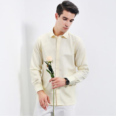 Acacia bird xiangsiniao long-sleeved shirt mens solid color simple texture Slim multi-color square collar 2018 autumn new product foundation Y1 yellow 180104B 43
Acacia bird xiangsiniao long-sleeved shirt mens solid color simple texture Slim multi-color square collar 2018 autumn new product foundation Y1 yellow 180104B 43