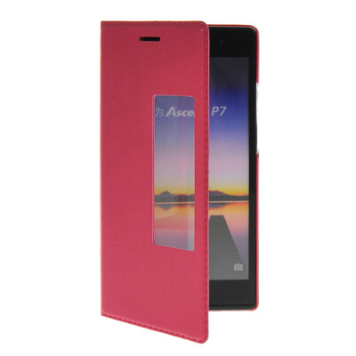 MOONCASE View Window Leather Side Flip Pouch Stand Shell Back Case Cover for Huawei Ascend P7 Hot pink
MOONCASE View Window Leather Side Flip Pouch Stand Shell Back Case Cover for Huawei Ascend P7 Hot pink