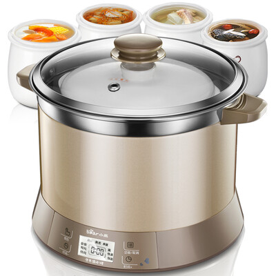 Медведь (медведь) отделение гидроэнергетика медленный плита электрическая плита керамическая электрическая плита каша суп из нержавеющей автоматический ДДЗ-A35A1 3.5L 
Медведь (медведь) отделение гидроэнергетика медленный плита электрическая плита керамическая электрическая плита каша суп из нержавеющей автоматический ДДЗ-A35A1 3.5L