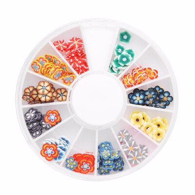 12 Grids 3D Nail Art Colorful Polymer Clay Fruit Flower Slices DIY Design Charm Summer Style Decorations Accessories Kits
12 Grids 3D Nail Art Colorful Polymer Clay Fruit Flower Slices DIY Design Charm Summer Style Decorations Accessories Kits