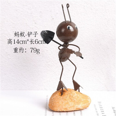 Creative cute iron ant small furnishings home miniature garden accessories living room bookcase home decoration animal crafts
Creative cute iron ant small furnishings home miniature garden accessories living room bookcase home decoration animal crafts