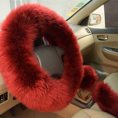 Winter Warm Wool Handbrake Cover Gear Shift Cover Steering Wheel Cover 38cm diameter 1 Set 3 Pcs
Winter Warm Wool Handbrake Cover Gear Shift Cover Steering Wheel Cover 38cm diameter 1 Set 3 Pcs