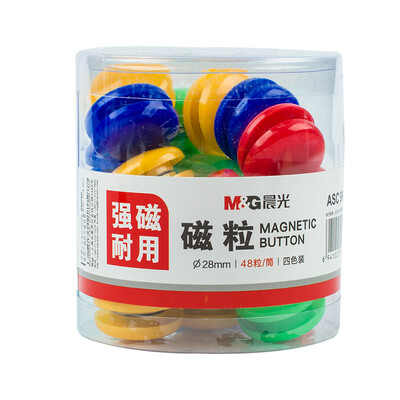 Morning light &G 48 pieces Φ28mm strong magnetic grain whiteboard special magnetic buckle magnetic nail magnetism magnet ASC99398
Morning light &G 48 pieces Φ28mm strong magnetic grain whiteboard special magnetic buckle magnetic nail magnetism magnet ASC99398