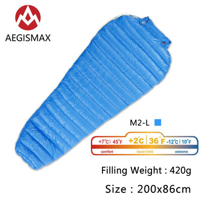AEGISMAX Outdoor Camping M2-M2 Long Goose Down Mummy Sleeping Bag Three-Season Down Lengthened Adult Nylon Sleeping Bag
AEGISMAX Outdoor Camping M2-M2 Long Goose Down Mummy Sleeping Bag Three-Season Down Lengthened Adult Nylon Sleeping Bag