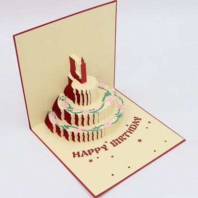 FANLUS Handmade Creative 3D Pop Up Laser Cut Happy Birthday Greeting Cards Birthday Cake Red
FANLUS Handmade Creative 3D Pop Up Laser Cut Happy Birthday Greeting Cards Birthday Cake Red