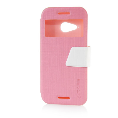 MOONCASE View Window Leather Side Flip Pouch Ultra Slim Shell Back Case Cover for HTC One Mini 2 (M8 Mini) Pink
MOONCASE View Window Leather Side Flip Pouch Ultra Slim Shell Back Case Cover for HTC One Mini 2 (M8 Mini) Pink