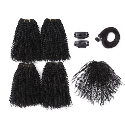 12inch 8pcspack 4B Curly Synthetic Hair Weave Bundles Sewing in Hair Extensions with Closure One Pack Full A Head Golden Beauty
12inch 8pcspack 4B Curly Synthetic Hair Weave Bundles Sewing in Hair Extensions with Closure One Pack Full A Head Golden Beauty