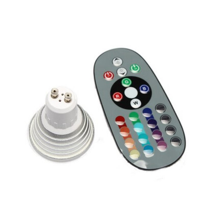 Energy Saving 3W GU10 RGB LED Bulb Lamp light Color changing IR Remote 80188 WITH MEMORY
Energy Saving 3W GU10 RGB LED Bulb Lamp light Color changing IR Remote 80188 WITH MEMORY