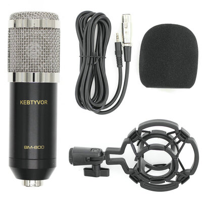 Wired Professional BM 800 bm800 Condenser Sound Recording Microphone with Shock Mount for Radio Braodcasting
Wired Professional BM 800 bm800 Condenser Sound Recording Microphone with Shock Mount for Radio Braodcasting