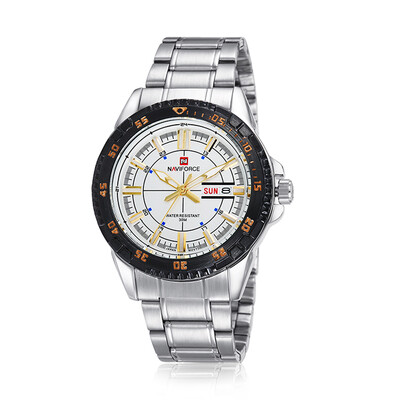 Naviforce 9054 Mens Sport Day Date Calender Stainless Steel Wrist Watch Waterproof Watch
Naviforce 9054 Mens Sport Day Date Calender Stainless Steel Wrist Watch Waterproof Watch
