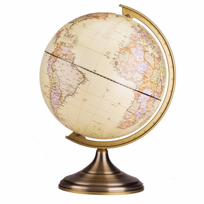 Retro globe 20cm metal base student childrens teaching map instrument study HD ornaments
Retro globe 20cm metal base student childrens teaching map instrument study HD ornaments