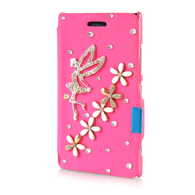 MOONCASE Luxury Flower Crystal Leather Side Flip Wallet Pouch Case Cover for Nokia Lumia 925
MOONCASE Luxury Flower Crystal Leather Side Flip Wallet Pouch Case Cover for Nokia Lumia 925