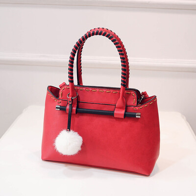 Women leather handbags fashion hand-wear rope handbag high quality ladies tote bags lovely fur ball ornaments shoulder bag wave packet
Women leather handbags fashion hand-wear rope handbag high quality ladies tote bags lovely fur ball ornaments shoulder bag wave packet