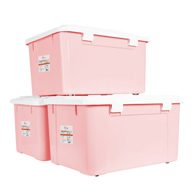 Love of the best clamshell storage box childrens toy storage box large bottom wheel storage box 65L pink 3 Pack
Love of the best clamshell storage box childrens toy storage box large bottom wheel storage box 65L pink 3 Pack