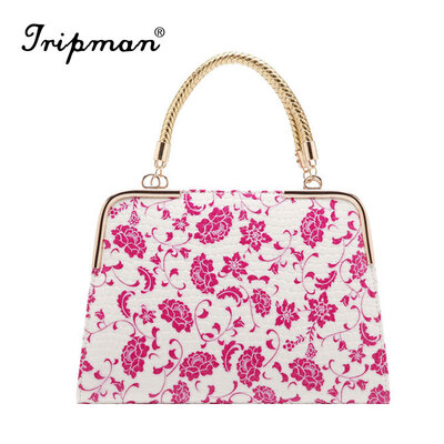 Tripman 2016 New Leather Women Floral Shoulder bag Top Grade Female Totes Brand Shell Bag Bolsas Feminina Chinese National Style Porcelain Handbag
Tripman 2016 New Leather Women Floral Shoulder bag Top Grade Female Totes Brand Shell Bag Bolsas Feminina Chinese National Style Porcelain Handbag