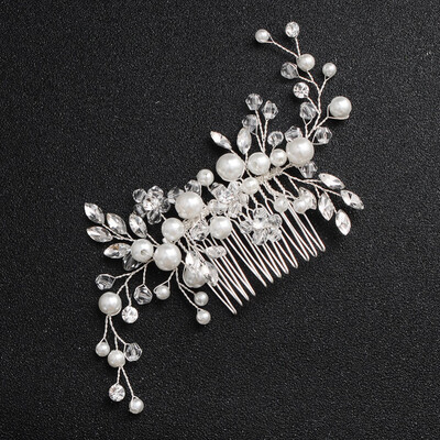 Jonnafe Silver Pearls Wedding Hair Accessories Bridal Hair Comb Tendy Crystal Bridal Hair Jewelry Women Headpiece
Jonnafe Silver Pearls Wedding Hair Accessories Bridal Hair Comb Tendy Crystal Bridal Hair Jewelry Women Headpiece