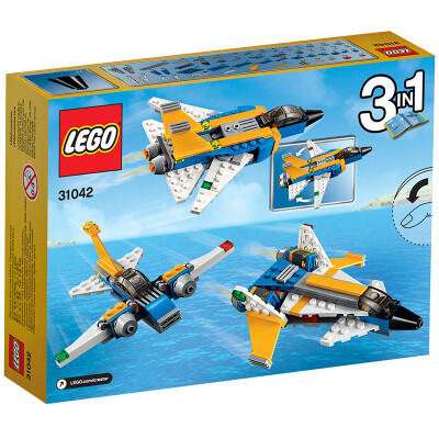 

LEGO Творческое Разнообразие серия 6 до 12 лет супер планер 31042 детских игрушки блоков