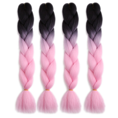 63 Colors 4 piecelot Synthetic 2T3T4T High Temperature Fiber Ombre Braiding Hair 24 inch Jumbo Braids Hair Extensions
63 Colors 4 piecelot Synthetic 2T3T4T High Temperature Fiber Ombre Braiding Hair 24 inch Jumbo Braids Hair Extensions