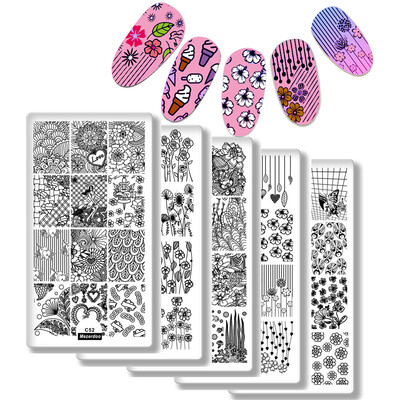 10Pcs Various Design Nail Stamping Plates Set Flowers Love Snake Nail Art Polish Stamp DIY Template Manicure Nail Tools Stencil
10Pcs Various Design Nail Stamping Plates Set Flowers Love Snake Nail Art Polish Stamp DIY Template Manicure Nail Tools Stencil