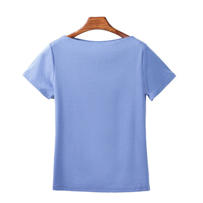 Canvaus Summer New Women One Word Collar Mercerized Cotton Light Slim Short-sleeved Commuter T-shirt Tops
Canvaus Summer New Women One Word Collar Mercerized Cotton Light Slim Short-sleeved Commuter T-shirt Tops