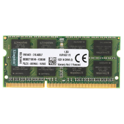 KVR Notebook RAM 1600MHz 8G 135V Non ECC DDR3 PC3L-12800 CL11 204 Pin SODIMM Motherboard Memory
KVR Notebook RAM 1600MHz 8G 135V Non ECC DDR3 PC3L-12800 CL11 204 Pin SODIMM Motherboard Memory