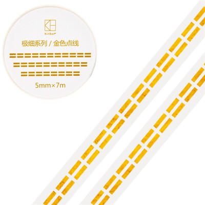 Kinbor hand book&paper tape 5mm7mhand book sticker foundation fine section tape golden dividing line DTB64295
Kinbor hand book&paper tape 5mm7mhand book sticker foundation fine section tape golden dividing line DTB64295