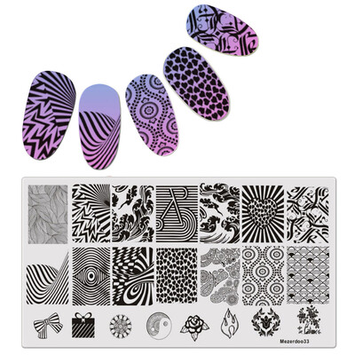 DIY Geometric Patterns Disk Nail Art Image Plate Stamping Template Stripe Line Design Nail Polish Templates Mezerdoo 33
DIY Geometric Patterns Disk Nail Art Image Plate Stamping Template Stripe Line Design Nail Polish Templates Mezerdoo 33