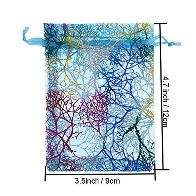 FANLUS 100Pcs Drawstring Organza Bags Jewelry Favor Pouches with Coralline Print for GiftWeddingPartyFestival Blue
FANLUS 100Pcs Drawstring Organza Bags Jewelry Favor Pouches with Coralline Print for GiftWeddingPartyFestival Blue
