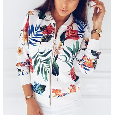 New Womens Fall Long Sleeve Fashion Flower Jacket Coat Baseball Jacket Short Print Long Sleeves Sports&leisure jacket
New Womens Fall Long Sleeve Fashion Flower Jacket Coat Baseball Jacket Short Print Long Sleeves Sports&leisure jacket